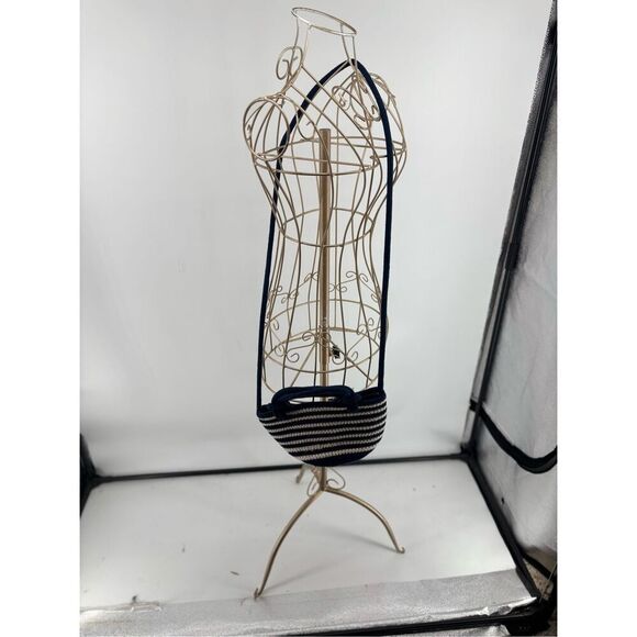 GAP Blue White Striped Crossbody Bag Mini Purse Summer Beach NWT - Picture 6 of 9